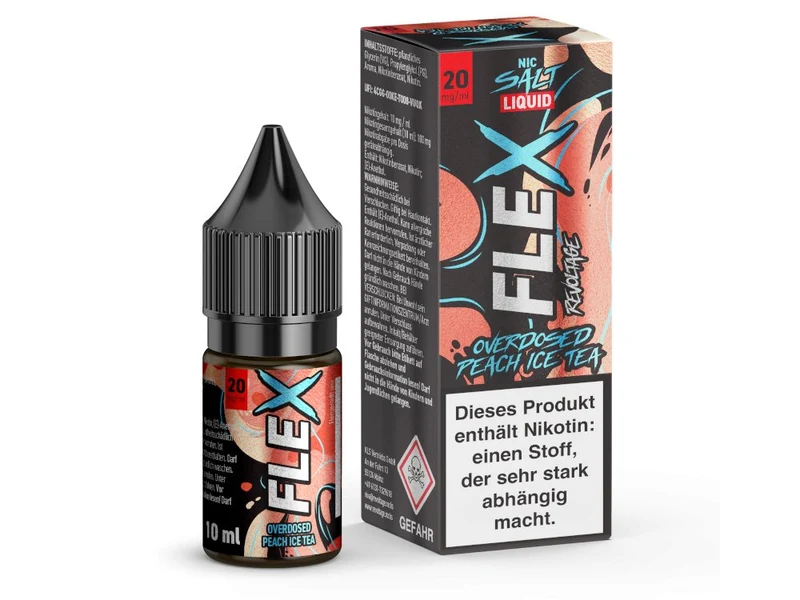 Revoltage - FLEX - Peach Ice Tea - 10ml Fertigliquid (Nikotinfrei/Nikotinsalz)
