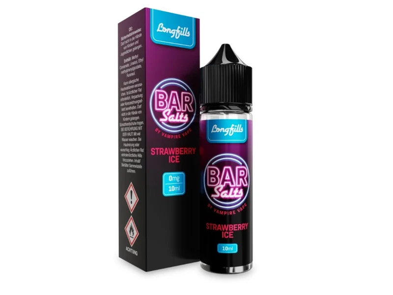 Vampire Vape - Bar Salts - Strawberry Ice - Longfill Aroma 10ml (60ml Flasche)