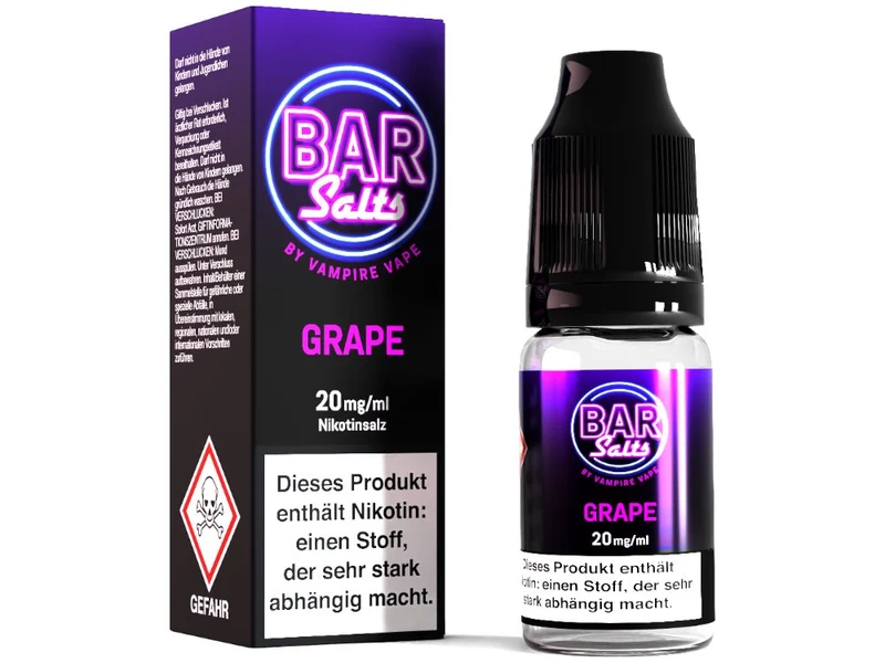 Vampire Vape - Bar Salts Grape - 10ml Fertigliquid (Nikotinsalz)