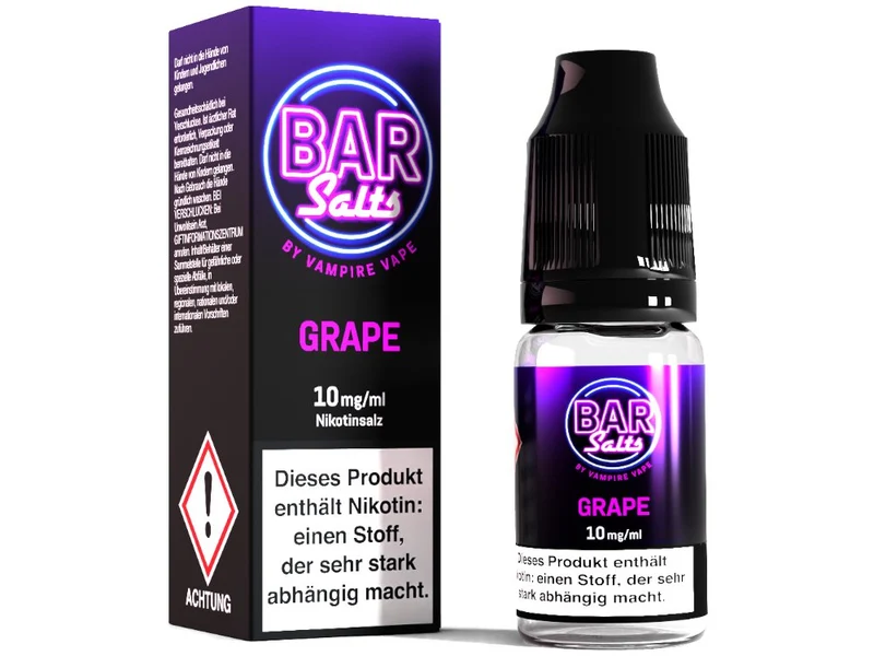 Vampire Vape - Bar Salts Grape - 10ml Fertigliquid (Nikotinsalz)