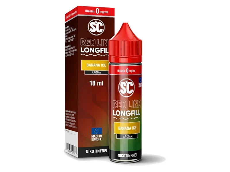 SC - Red Line - Banana Ice - Longfill Aroma 10ml (60ml Flasche)