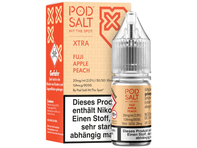 Pod Salt X Fuji Apple Peach Nikotinsalz Liquid
