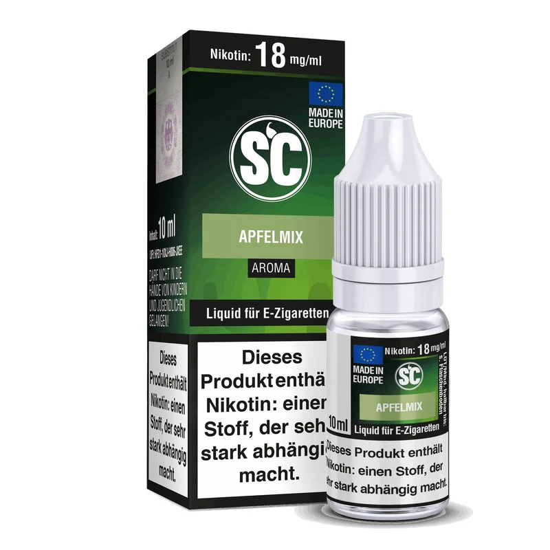 SC - Apfelmix - 10ml Fertigliquid (Nikotinfrei/Nikotin)