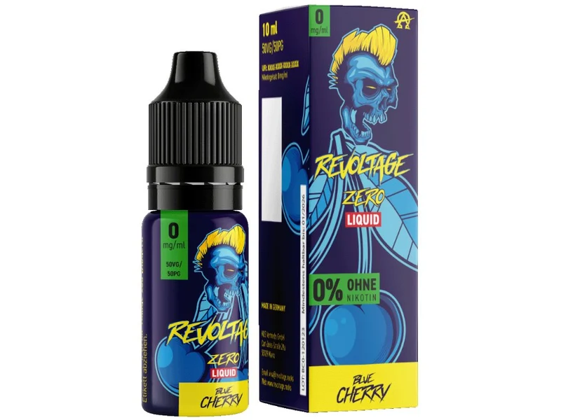 Revoltage - Blue Cherry - 10ml Fertigliquid (Nikotinfrei)