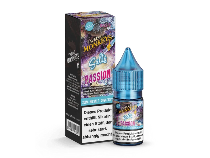 Twelve Monkeys - Iced - Nikotinsalz Liquid - Passion