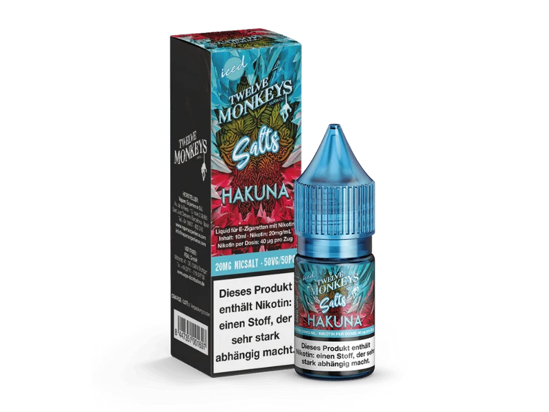 Twelve Monkeys - Iced - Nikotinsalz Liquid - Hakuna