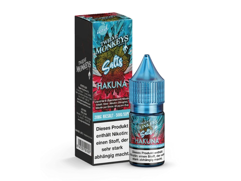 Twelve Monkeys - Iced - Nikotinsalz Liquid - Hakuna