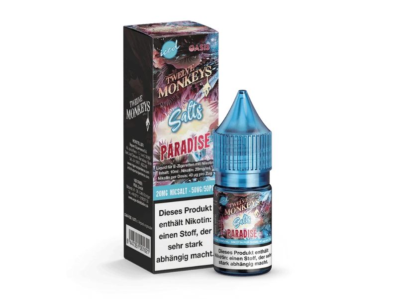 Twelve Monkeys - Iced - Nikotinsalz Liquid - Paradise