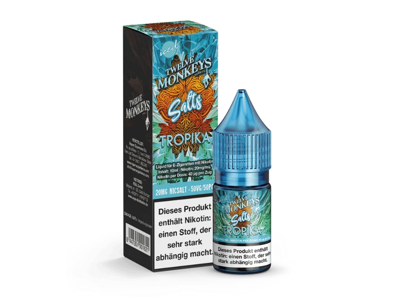 Twelve Monkeys - Iced - Nikotinsalz Liquid - Tropika