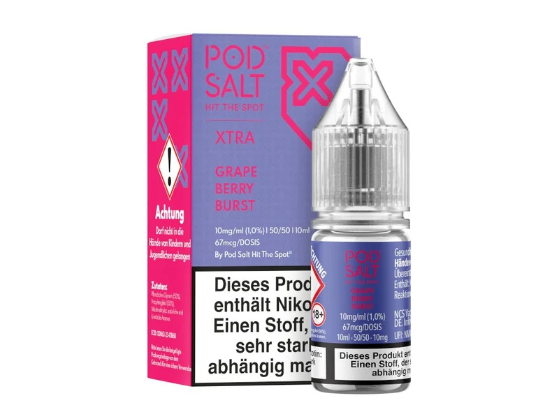 Pod Salt X - Grape Berry Burst - 10ml Fertigliquid (Nikotinsalz)