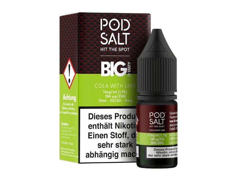 Pod Salt Fusion - Cola with Lime - 10ml Fertigliquid (Nikotinsalz)