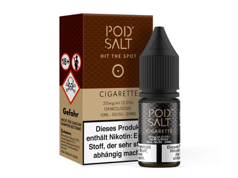 Pod Salt - Cigarette - 10ml Fertigliquid (Nikotinsalz)