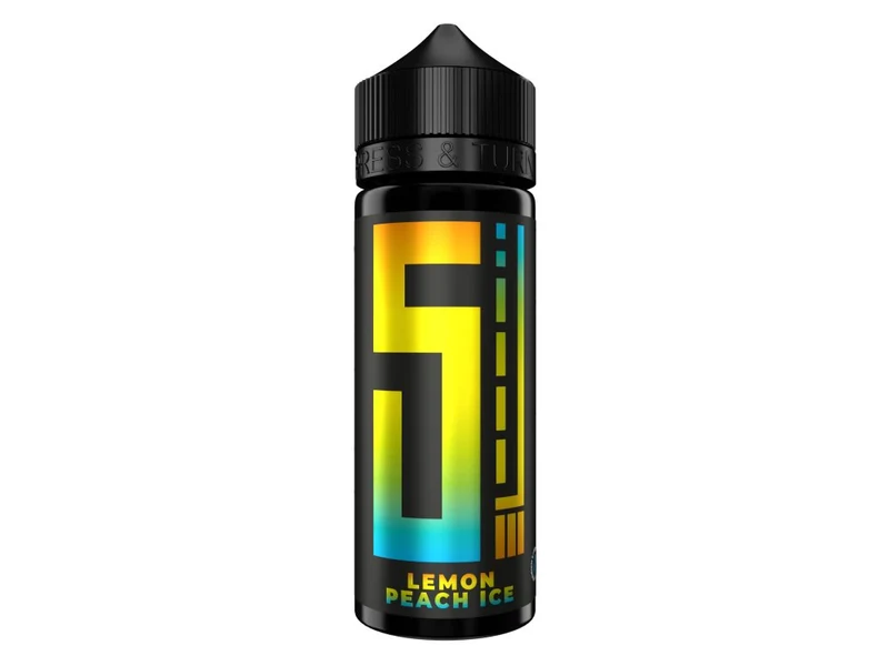 5EL - Lemon Peach on Ice - Longfill Aroma 10ml (120ml Flasche)