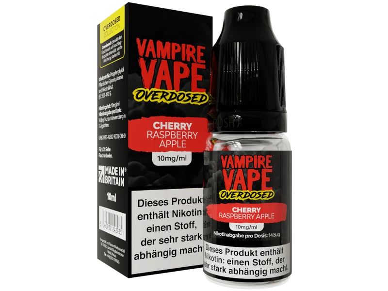 Vampire Vape Cherry Raspberry Apple Overdosed Nikotinsalz Liquid