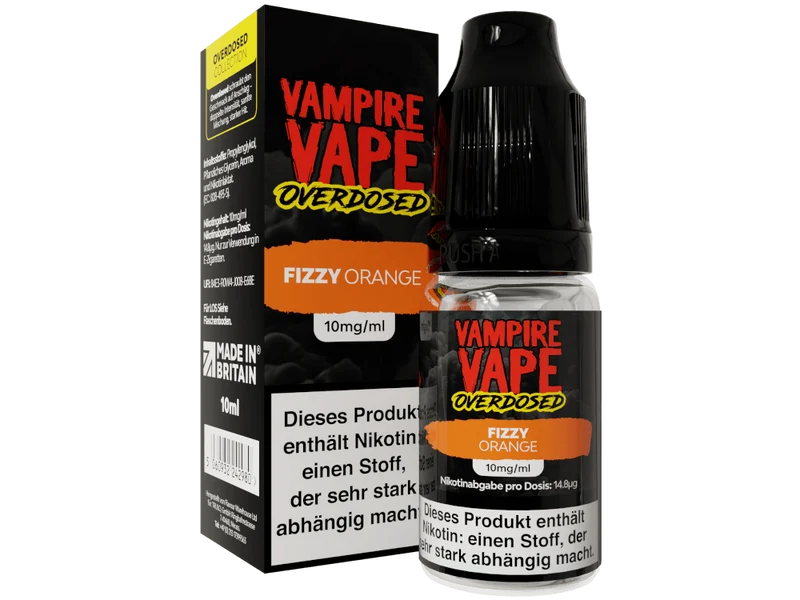Vampire Vape Fizzy Orange Overdosed Nikotinsalz Liquid