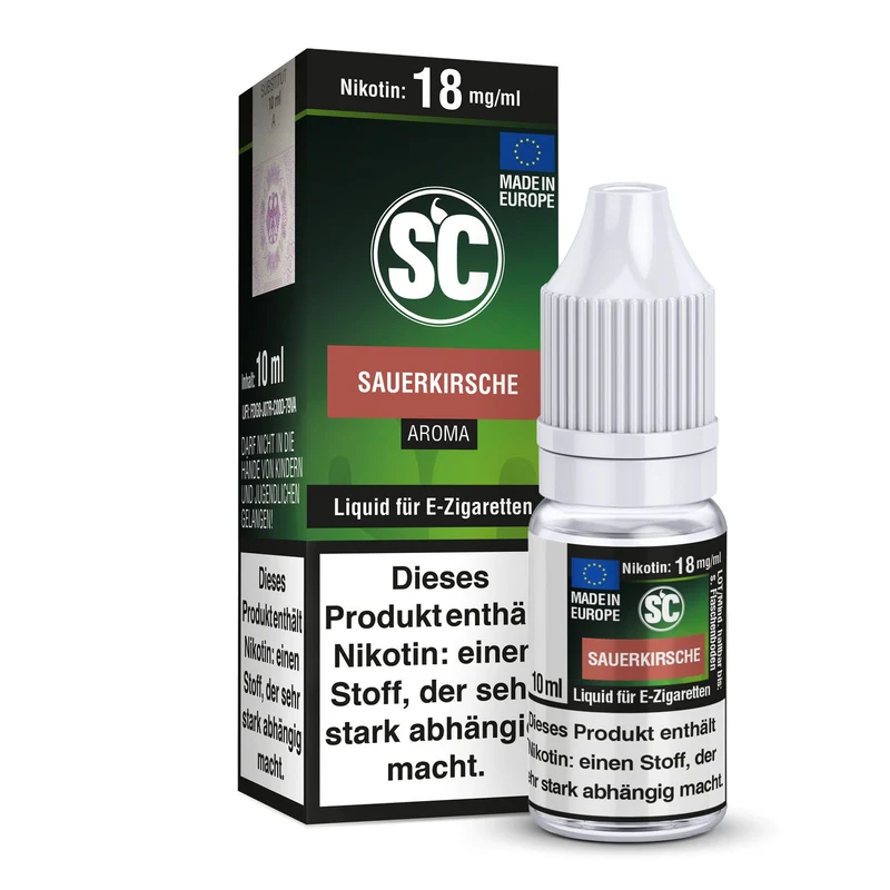 SC - Sauerkirsche - 10ml Fertigliquid (Nikotinfrei/Nikotin)
