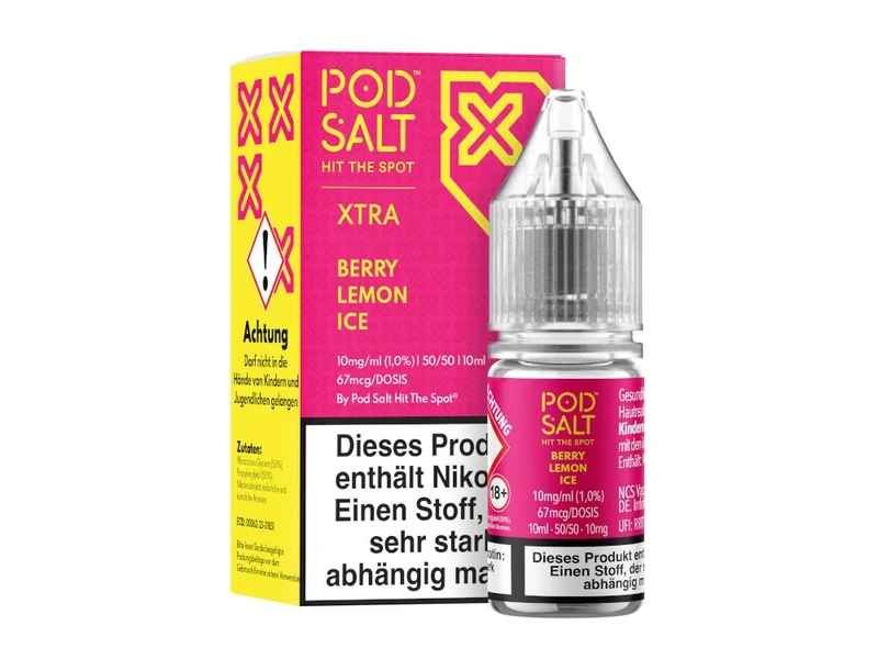 Pod Salt X - Berry Lemon Ice - 10ml Fertigliquid (Nikotinsalz)