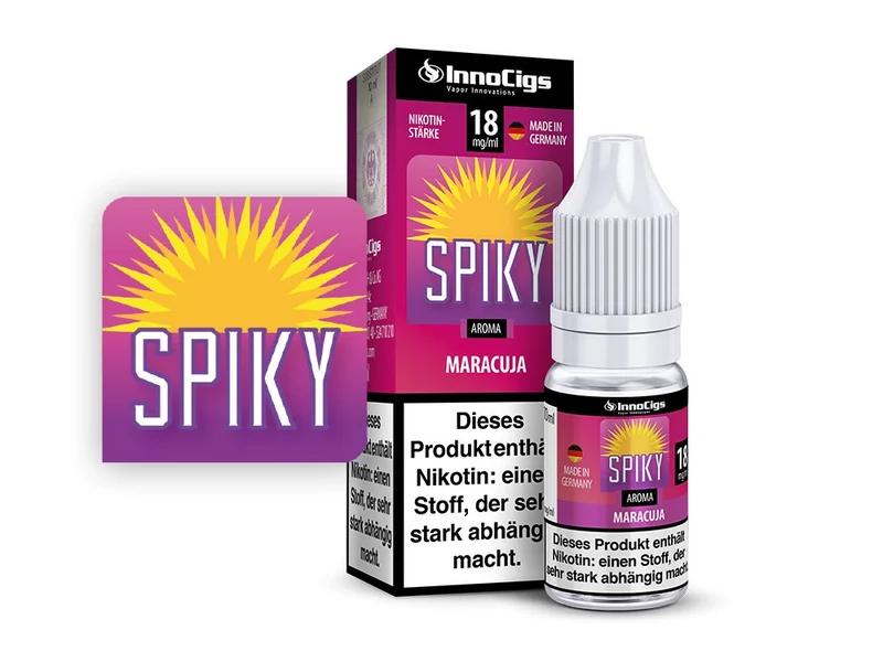 InnoCigs - Spiky Maracuja - 10ml Fertigliquid (Nikotinfrei/Nikotin)