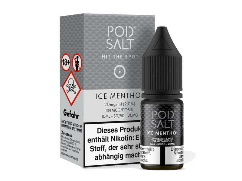 Pod Salt - Ice Menthol - 10ml Fertigliquid (Nikotinsalz)