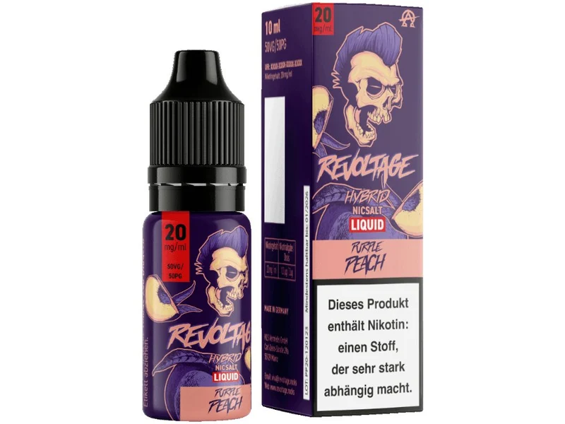 Revoltage - Purple Peach - 10ml Fertigliquid (Hybrid Nikotinsalz)