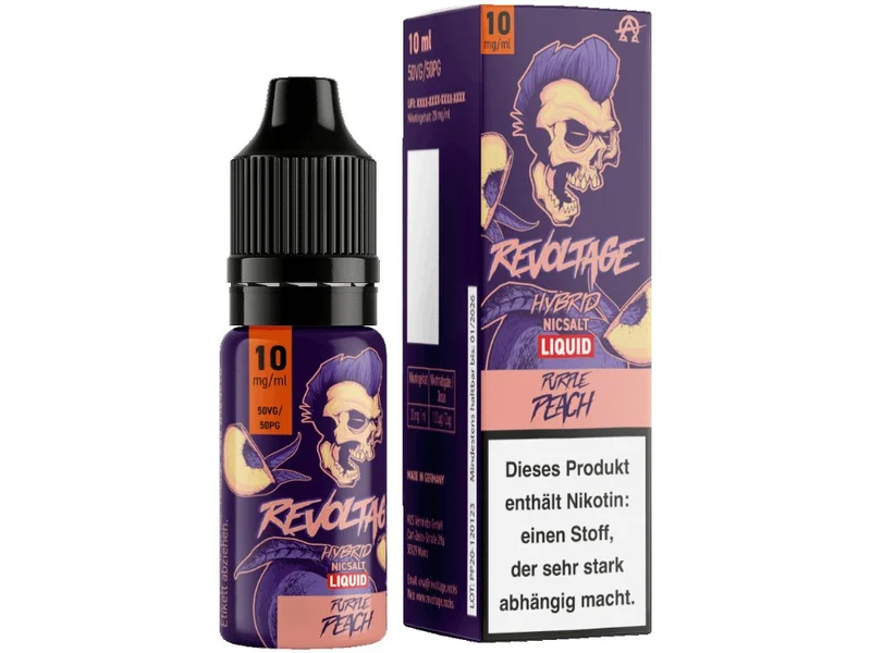 Revoltage - Purple Peach - 10ml Fertigliquid (Hybrid Nikotinsalz)