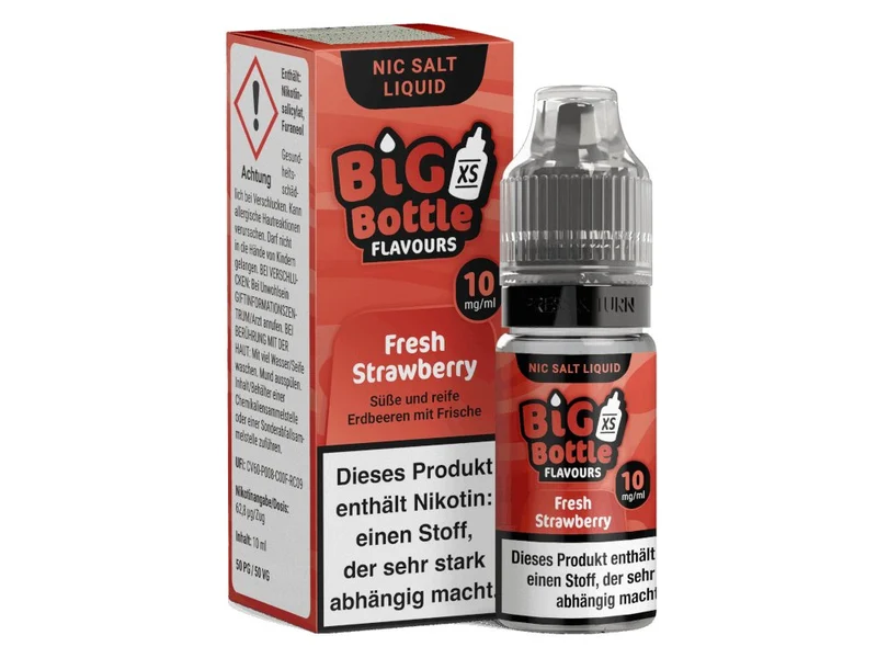 Big Bottle - Fresh Strawberry - 10ml Fertigliquid (Nikotinsalz)