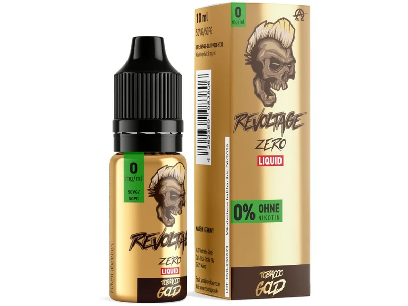 Revoltage - Tobacco Gold - 10ml Fertigliquid (Hybrid Nikotinsalz)