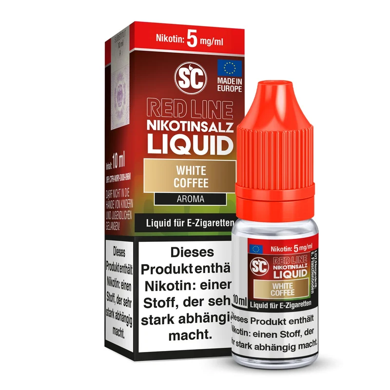 SC - Red Line - White Coffee - 10ml Fertigliquid (Nikotinfrei/Nikotinsalz)