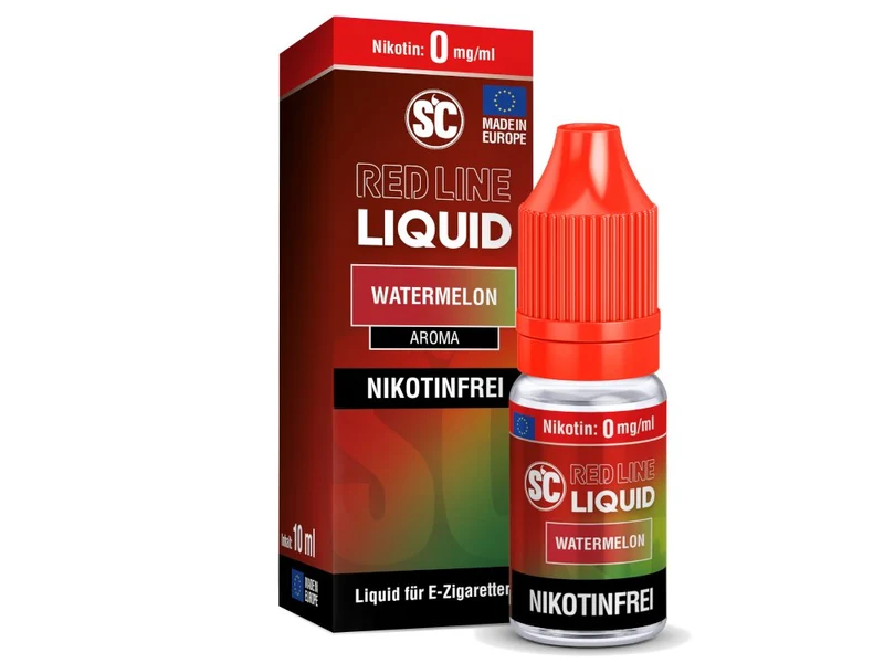 SC - Red Line Watermelon - 10ml Fertigliquid (Nikotinfrei/Nikotinsalz)