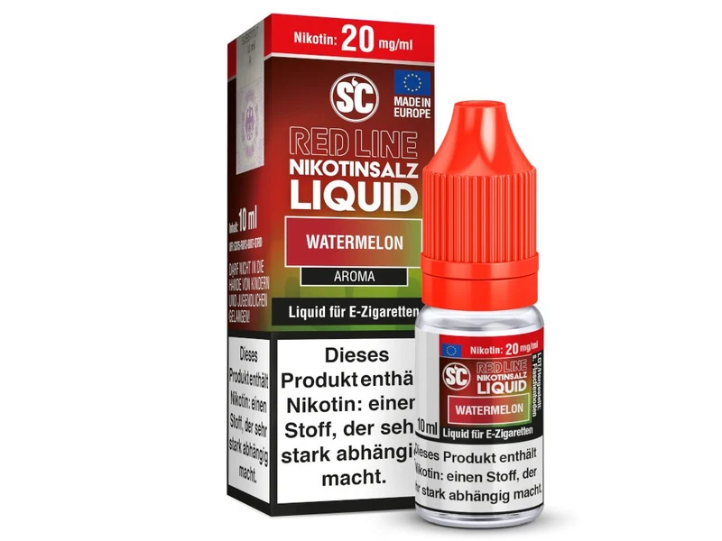SC - Red Line Watermelon - 10ml Fertigliquid (Nikotinfrei/Nikotinsalz)