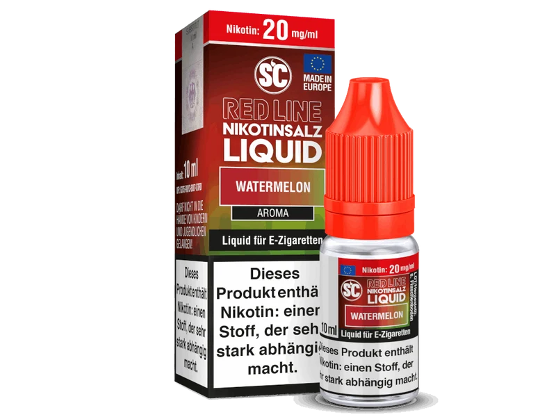 SC - Red Line Watermelon - 10ml Fertigliquid (Nikotinfrei/Nikotinsalz)