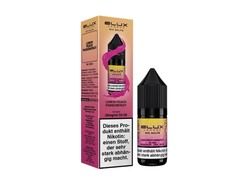 Elux Lemon Peach Passion Nikotinsalz Liquid