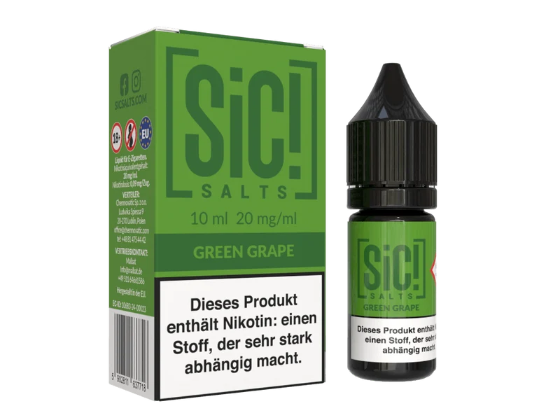 SIC! Salts Green Grape Nikotinsalz Liquid