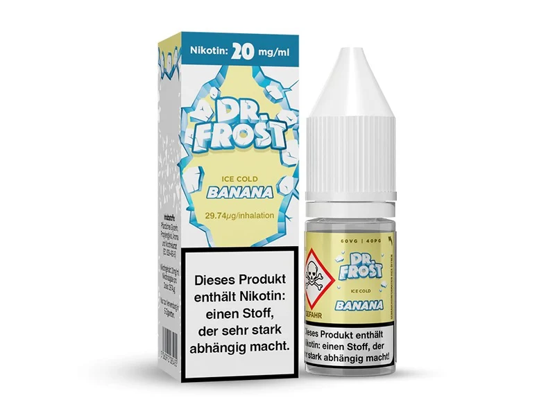 Dr. Frost Ice Cold - Banana - 10ml Fertigliquid (Nikotinsalz)