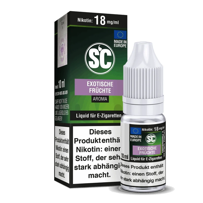 SC - Exotische Früchte - 10ml Fertigliquid (Nikotinfrei/Nikotin)