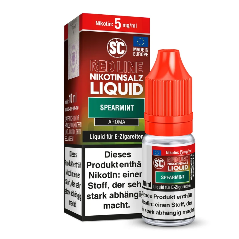 SC - Red Line Spearmint - 10ml Fertigliquid (Nikotinfrei/Nikotinsalz)