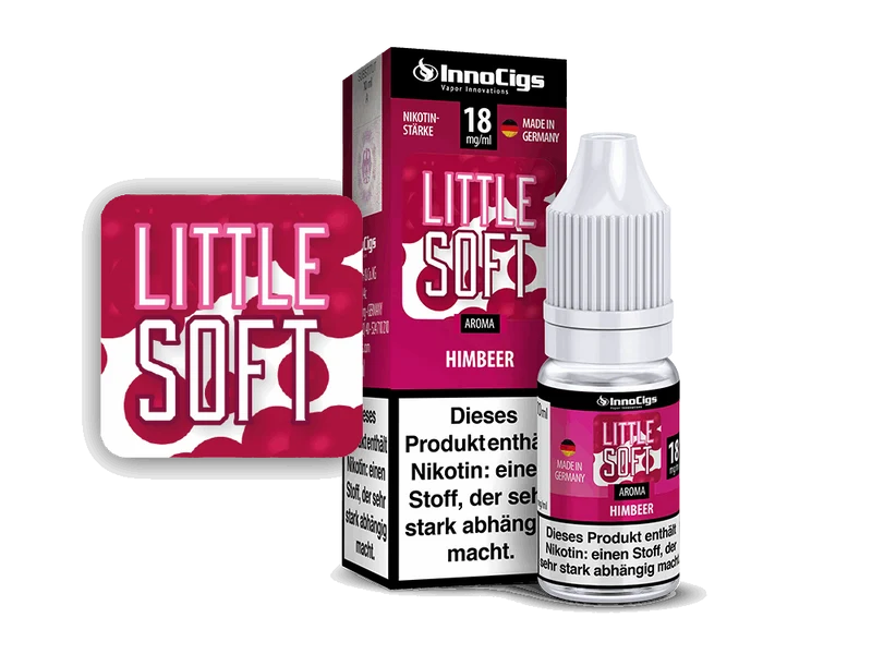InnoCigs - Little Soft Himbeer - 10ml Fertigliquid (Nikotinfrei/Nikotin)