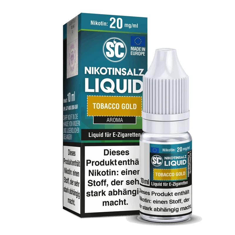SC - Tobacco Gold - 10ml Fertigliquid (Nikotinsalz)