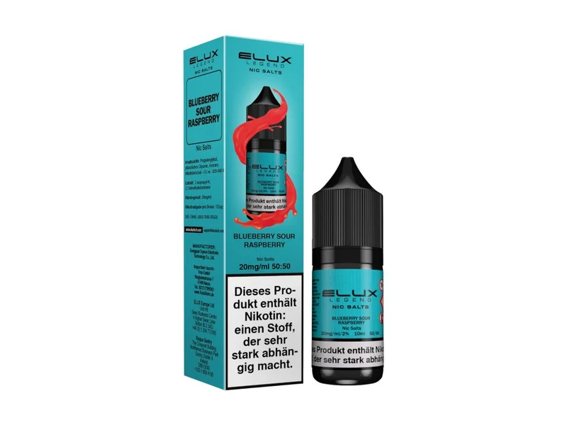 Elux - Blueberry Sour Raspberry - 10ml Fertigliquid (Nikotinsalz)