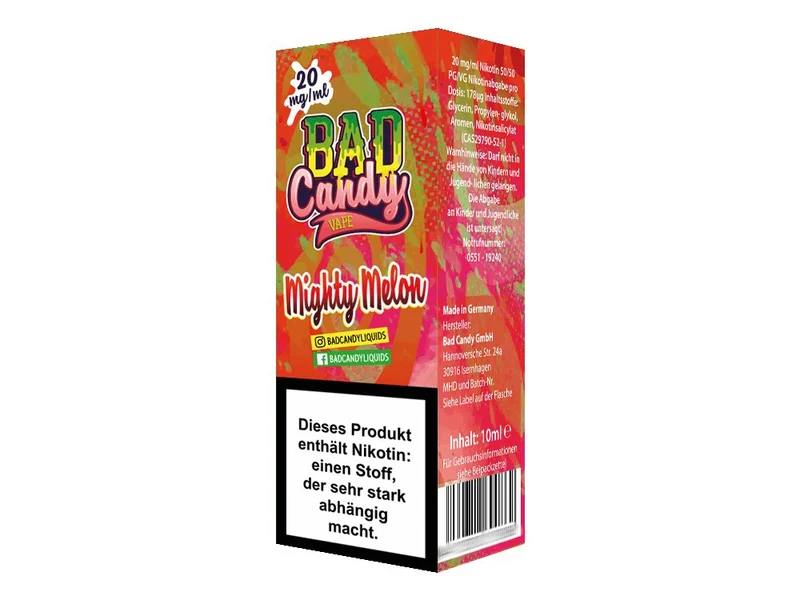 Bad Candy Liquids - Mighty Melon - 10ml Fertigliquid (Nikotinsalz)