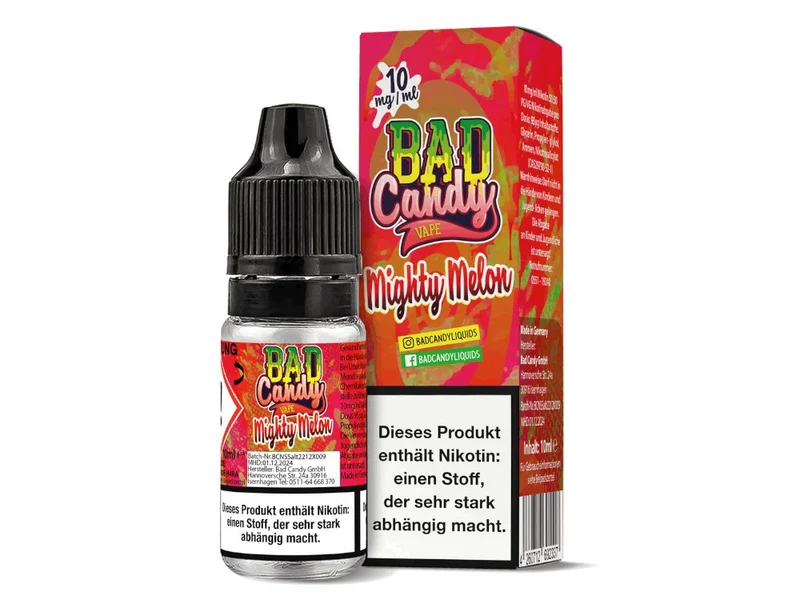 Bad Candy Liquids - Mighty Melon - 10ml Fertigliquid (Nikotinsalz)