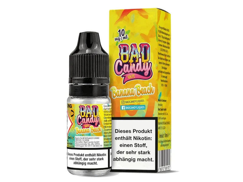 Bad Candy Liquids - Banana Beach - 10ml Fertigliquid (Nikotinsalz)