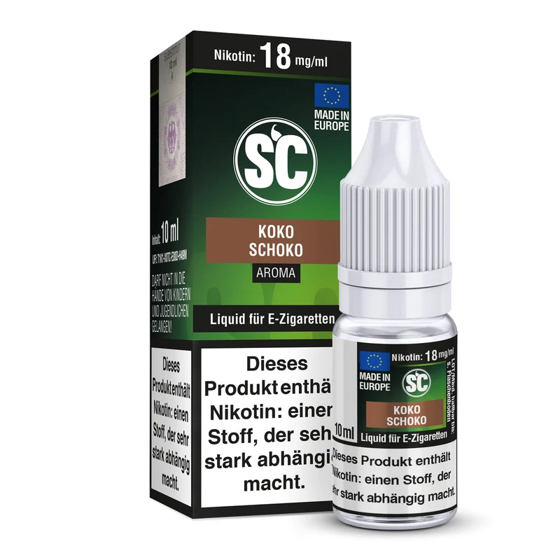 SC - Kokos Schokolade - 10ml Fertigliquid (Nikotinfrei/Nikotin)