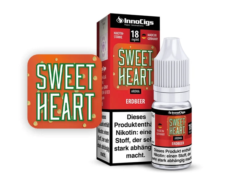InnoCigs - Sweetheart Erdbeer - 10ml Fertigliquid (Nikotinfrei/Nikotin)