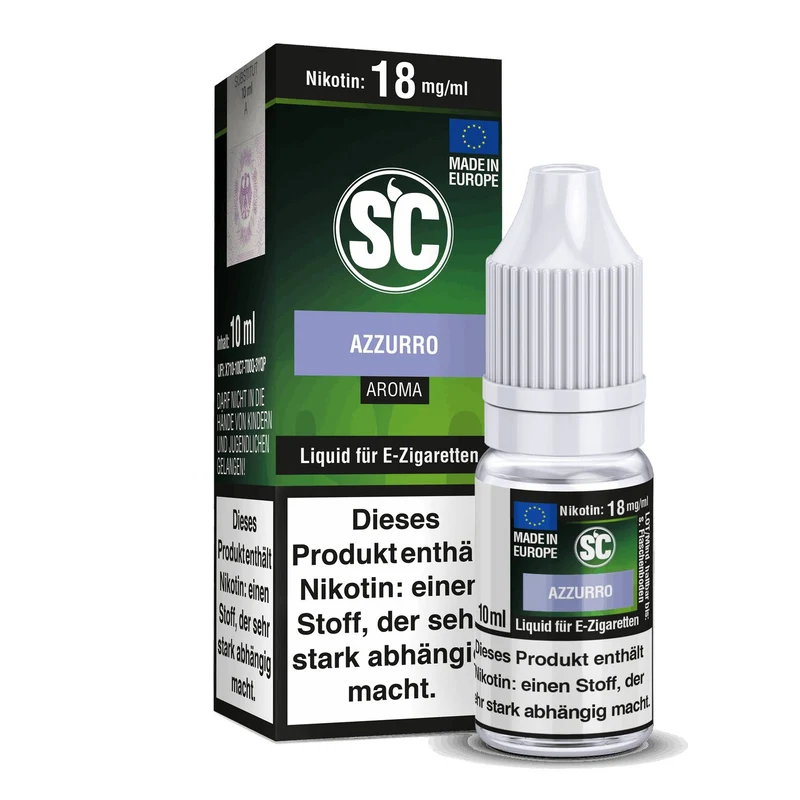 SC - Blue Azzuro - 10ml Fertigliquid (Nikotinfrei/Nikotin)