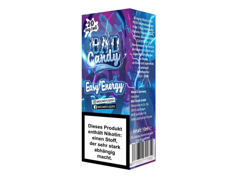 Bad Candy Liquids - Easy Energy - 10ml Fertigliquid (Nikotinsalz)
