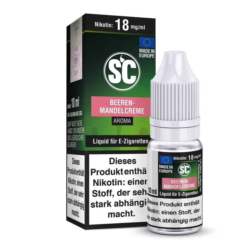 SC - Beeren Mandelcreme - 10ml Fertigliquid (Nikotinfrei/Nikotin)