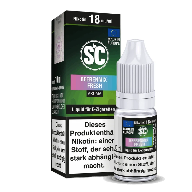 SC - Beerenmix Fresh - 10ml Fertigliquid (Nikotinfrei/Nikotin)