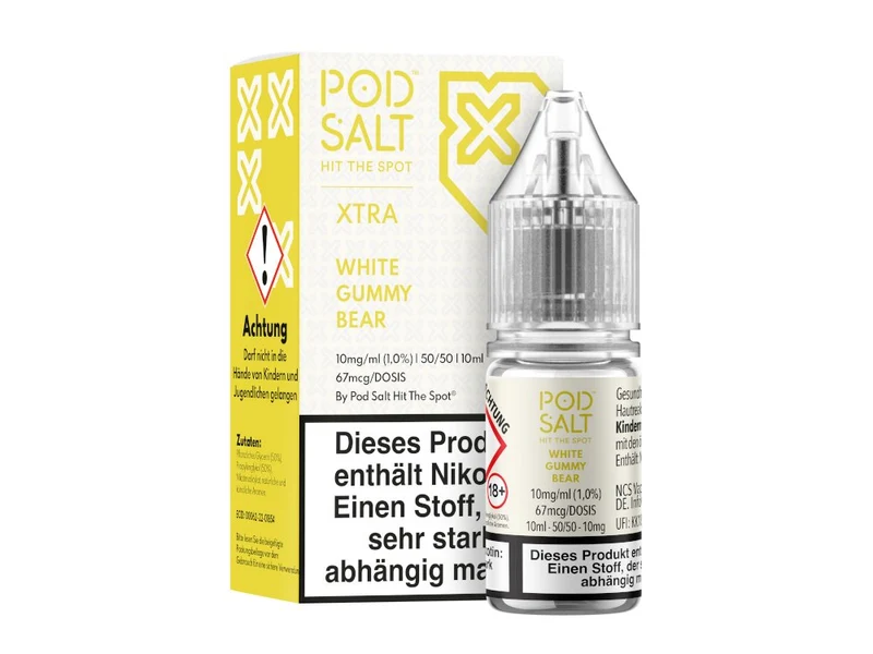 Pod Salt X - White Gummy Bear - 10ml Fertigliquid (Nikotinsalz)