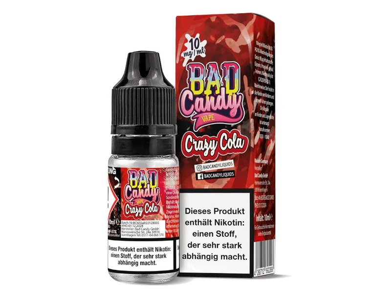 Bad Candy Liquids - Crazy Cola - 10ml Fertigliquid (Nikotinsalz)
